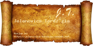 Jelenovics Terézia névjegykártya